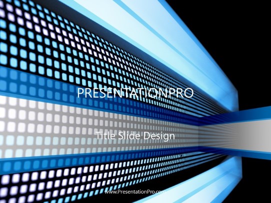 Angles Blue PowerPoint Template title slide design