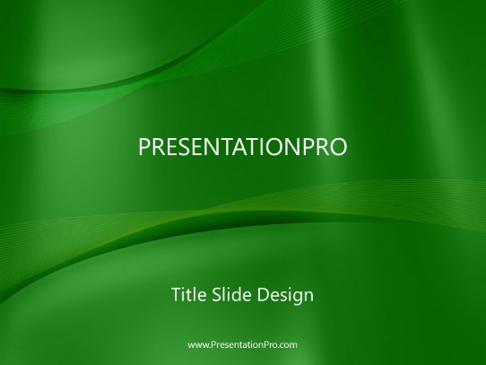 Aquarium Green PowerPoint Template title slide design