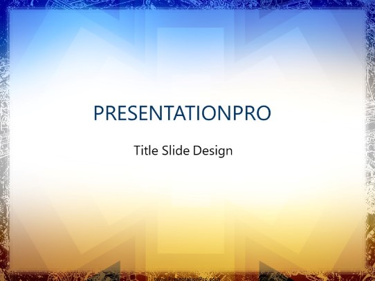 Asterisks PowerPoint Template title slide design
