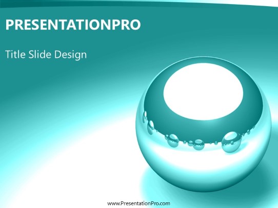 Bearings Teal PowerPoint Template title slide design