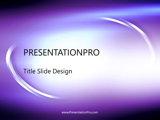 Blades Purple PowerPoint Template title slide design