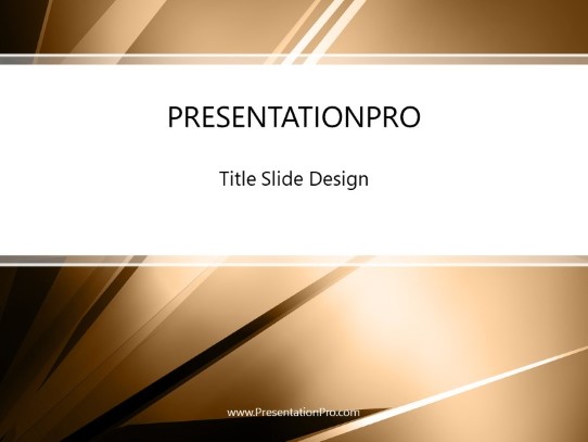 Burst Of Brown PowerPoint Template title slide design