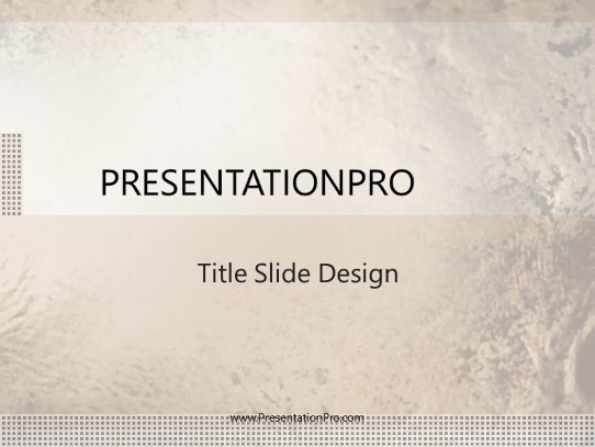Cavern PowerPoint Template title slide design