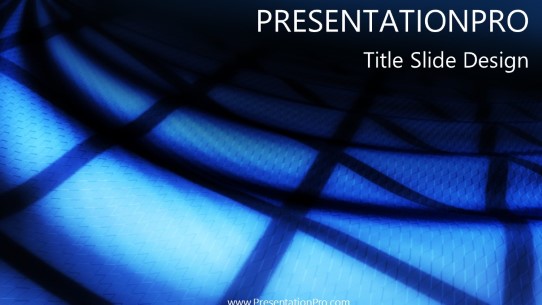 Cloth Depth Widescreen PowerPoint Template title slide design