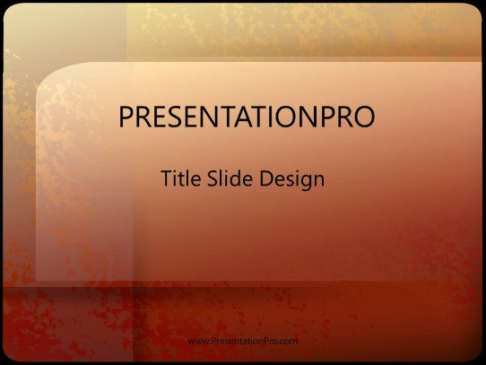 Coals PowerPoint Template title slide design