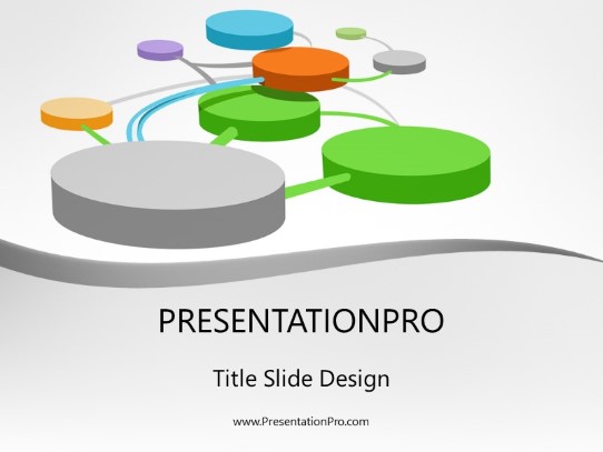 Community Connectivity Gray PowerPoint Template title slide design