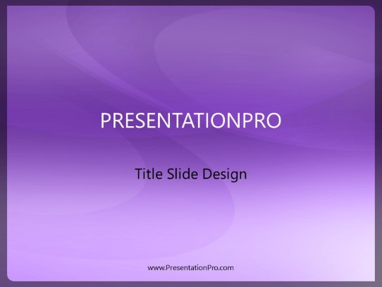 curve cutout purple PowerPoint Template title slide design