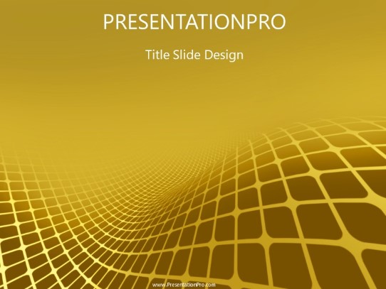 Curvedout Orange PowerPoint Template title slide design