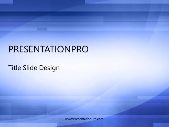 Dashing Blue PowerPoint Template title slide design