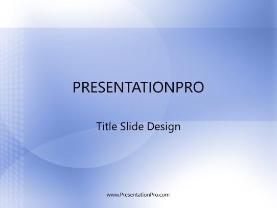 Daymoon Blue PowerPoint Template title slide design