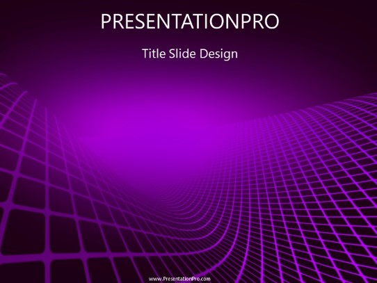Deeprising Purple PowerPoint Template title slide design
