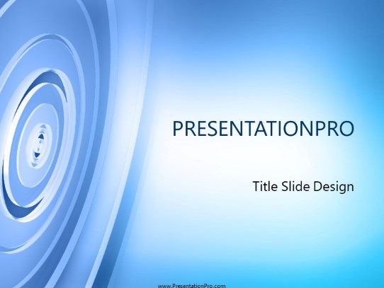 Discus PowerPoint Template title slide design