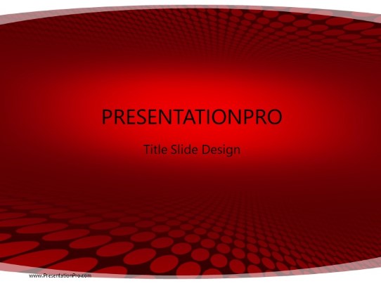 Downunder Red PowerPoint Template title slide design