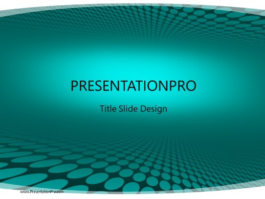 Downunder Teal PowerPoint Template title slide design