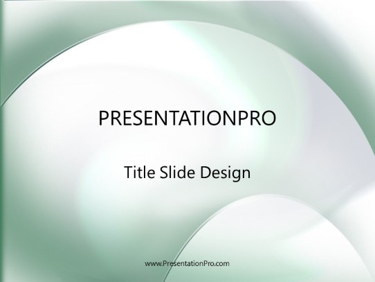 Emerald PowerPoint Template title slide design