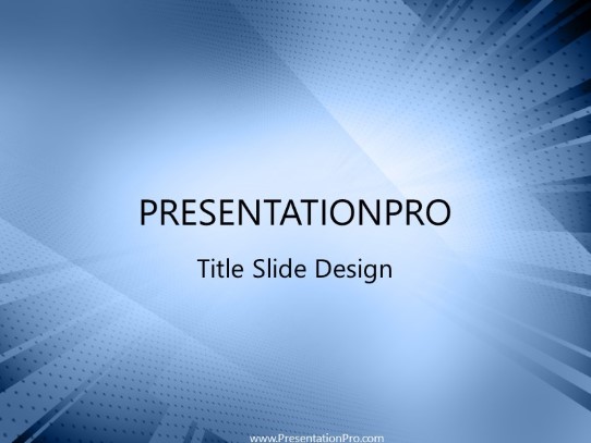 Extremity PowerPoint Template title slide design