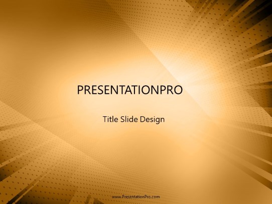 Extremity Orange PowerPoint Template title slide design