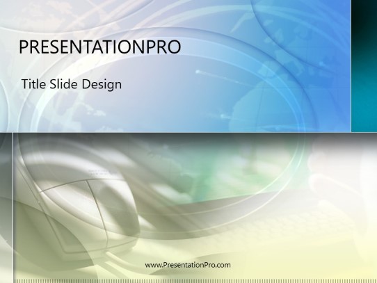 Flares PowerPoint Template title slide design