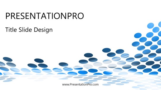 Flowing Circles Widescreen PowerPoint Template title slide design