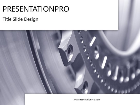 Gear 01 PowerPoint Template title slide design