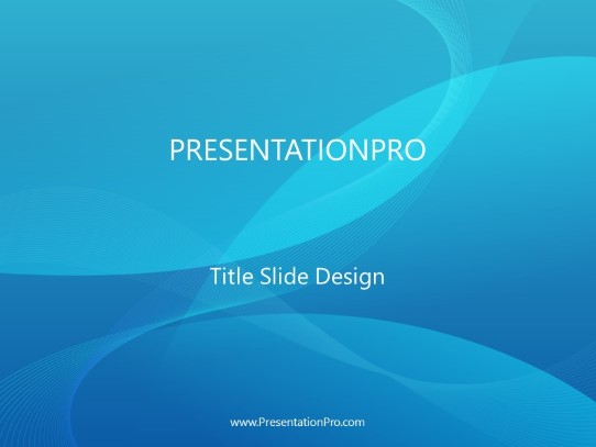 Gemini Blue PowerPoint Template title slide design