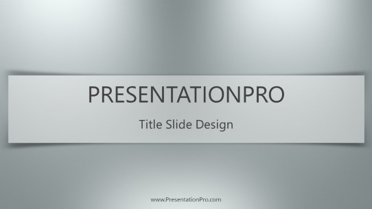 Gradient Lights Gray 01 Widescreen PowerPoint Template title slide design