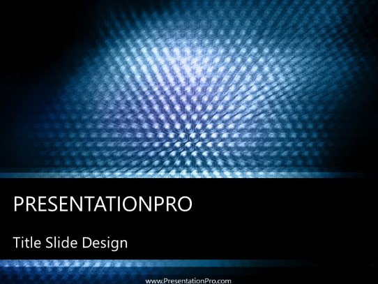 Hives Blue PowerPoint Template title slide design