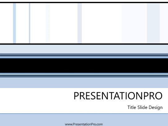 Horizon PowerPoint Template title slide design