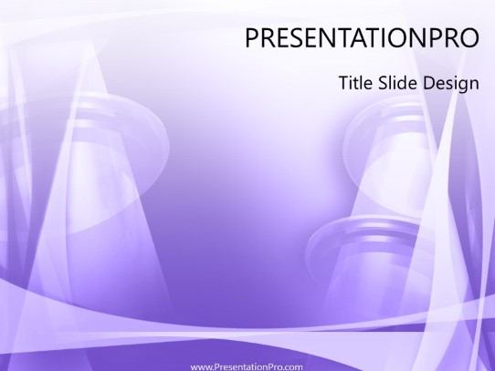 Lanterns Purple PowerPoint Template title slide design