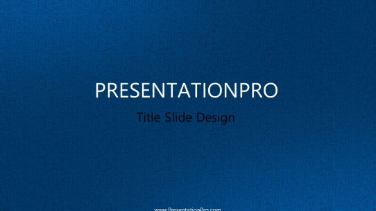 Leather Blue 05 Widescreen PowerPoint Template title slide design