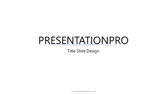 Line Pulse PowerPoint Template title slide design
