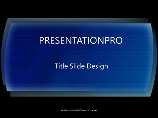 Lines Curves PowerPoint Template title slide design