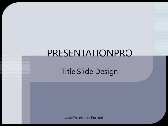 Melloblu PowerPoint Template title slide design