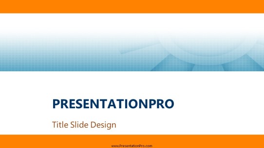 Meshy Widescreen PowerPoint Template title slide design