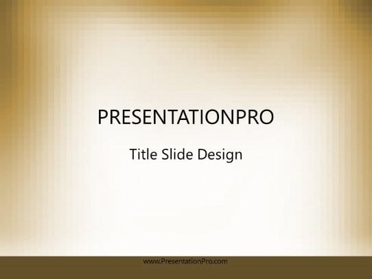 Mosaic Tan PowerPoint Template title slide design