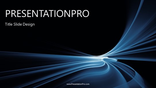 Motion Rays Widescreen PowerPoint Template title slide design