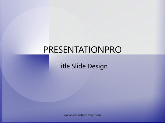 New Bauhaus Blue PowerPoint Template title slide design