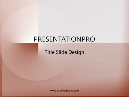 New Bauhaus Orange PowerPoint Template title slide design