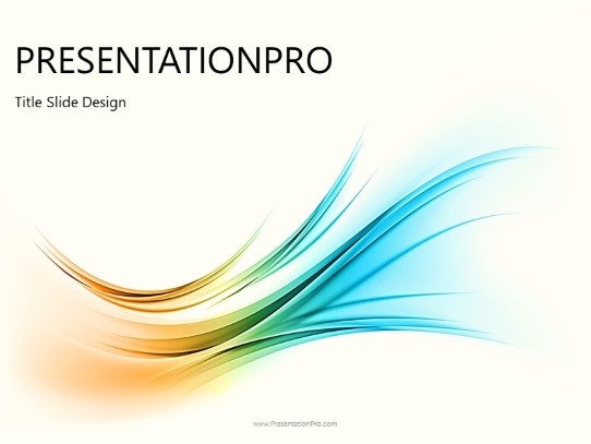 Organic Flow PowerPoint Template title slide design