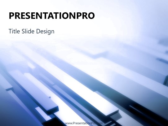 Planks B PowerPoint Template title slide design