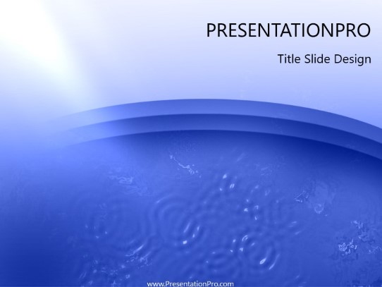 Rainy Days PowerPoint Template title slide design
