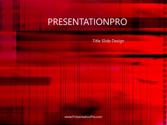 Red PowerPoint Template title slide design