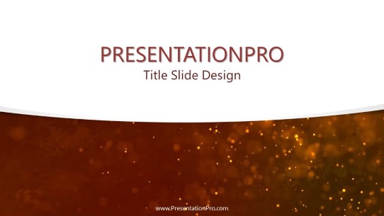 Red Textured Dust Curve Widescreen PowerPoint Template title slide design