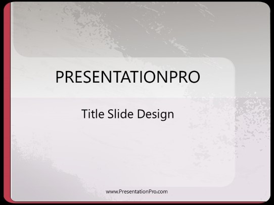 Reddengrey PowerPoint Template title slide design