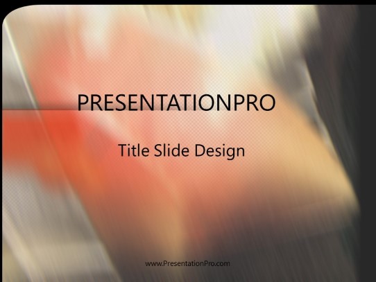 Redroom PowerPoint Template title slide design