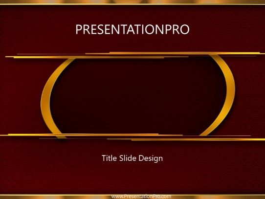 Regal PowerPoint Template title slide design
