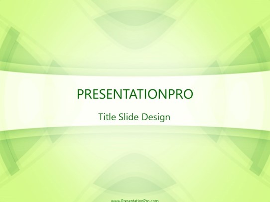 Rims Green PowerPoint Template title slide design