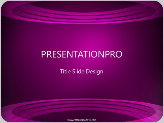 Ringed Purple PowerPoint Template title slide design