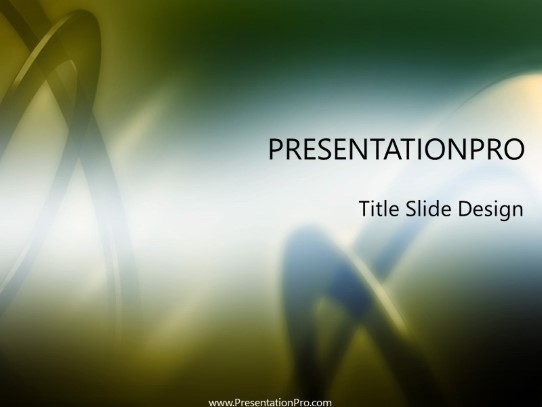 Ringer Blue PowerPoint Template title slide design
