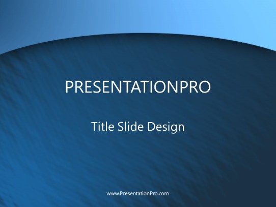 Ripples PowerPoint Template title slide design